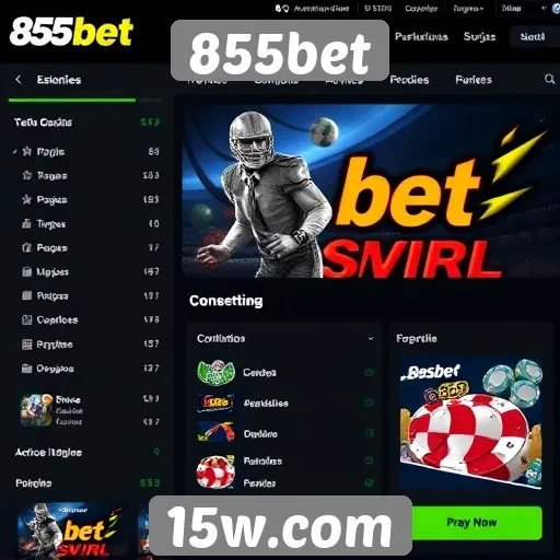 Interface do usuário do site 855bet avaliada